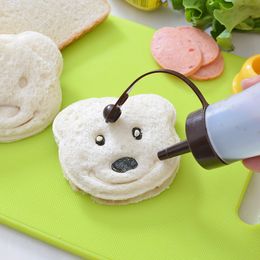 Kitchen Portable Little Bear Shape Sandwich Mold Bread Biscuit Device Cake Mold DIY Mold Cutter High Quality Creative Maker Tool