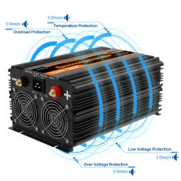 UPS charger inverter 3500W DC 12V to AC 220V 230V converter pure sine wave power inverter 3.5KW transformer for home car solar