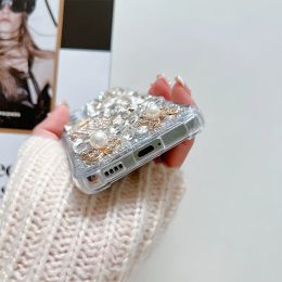 Luxury Bling Rhinestone Phone Case For Samsung Galaxy S24 S22 S23 Ultra S21 Plus S20 FE Note 20 10 S10 Plus DIY Diamond Cover