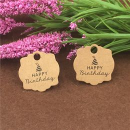 250Pcs +250Pcs 3x3cm Especial Irregular Pattern Style Paper Cardboard Tags With Jute Twine For Birthday Price Hang Head Label