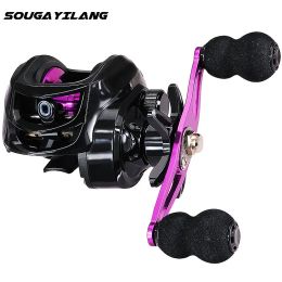 Sougayilang Casting Fishing Reel 7.2:1 High Speed Gear Ratio Ultra Light Baitcasting Reel with EVA Handle for Bass Trout Fishing