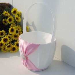 Lace Flower Girl Basket Decorative Flower Basket for Western Style Wedding Ceremony Party Supplies New 13x22cm