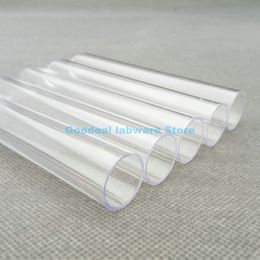 30pcs 50pcs 100pcs Lab 18x105mm Clear Plastic Test Tubes With Corks Stoppers Camellia candy vial wedding gift tube