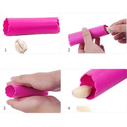 New Creative Silicone Garlic Peeler Vegetable Peeler Practical Kitchen Gadget Garlic Stripper Tube Peeling Garlic Peeling