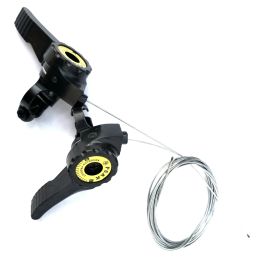 1 Pair 3x5/6/7 Speed MTB Bike Thumb Shifter Top Mount Shifters with Inner Cable Mountain Road Bikes Thumb Gear Shifter Lever