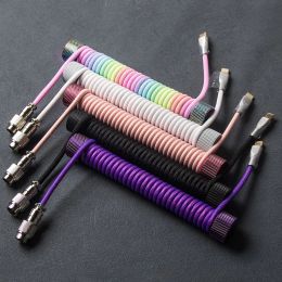 Accessories Mechanical Keyboard Spiral Spring Wire Wound Colourful Counterweight Rod White Black Pink Purple Metal Cable Fixing Pole
