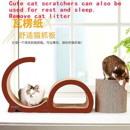 Cat supplies all cat scratch board claw corrugated paper wear climbing board cat house Assembly detachable