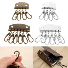 Metal DIY Key Holders Leather Craft DIY Pure Brass Key Row Rivet Hook Patchwork Sewing DIY Key Holders Leather Bag Accessories