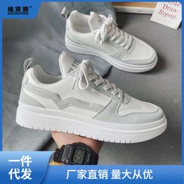 Shoes Men's Summer Little White Breathable Youth Versatile Sports Shoes 2023 New Student Pure White Casual Board Shoes