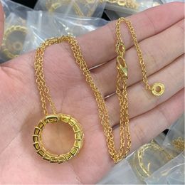 Designer Fashion Luxury necklace high quality Jewellery chains necklaces for women and mens party Gold jewellery wedding party gift wholesale