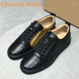 Casual Shoes Mixed Color Black Gold Lace-Up Men Manual Fashion Breathable Running Classic Male Shoe Chaussures Hommes