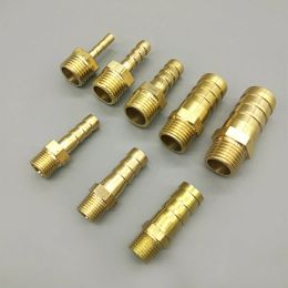 Brass Pipe Fitting 4mm 6mm 8mm 10mm 12mm 19mm Hose Barb Tail 1/8" 1/4" 1/2" 3/8" BSP Male Connector Joint Copper Coupler Adapter