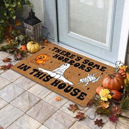 Carpets Entrance Floor Mat Hall Balcony Anti Slip Absorbent Carpet Thanksgiving Pumpkin Halloween Decoration Grease Blanket