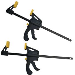 6 Inch 10/8/6pc Quick Ratchet Release Speed Squeeze Wood Working Work Bar F Clamp Clip Kit Spreader Gadget Tools DIY Hand Tool