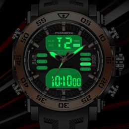 2023 LIGE Sport Men Quartz Digital Watch Creative Diving Watches Men Waterproof Watch Sport Dual Display Clock Relogio Masculi