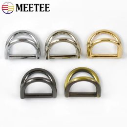 10/30Pcs Meetee 19mm Metal D Ring Buckles Bag Side Clip Chain Strap Hang Clasp DIY Luggage Hardware Leather Crafts Accessories