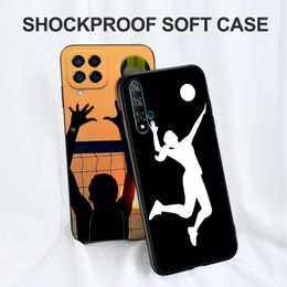 Black Tpu Case For OPPO Reno 6 5 3 4 4Z 4F SE 5F 5Z PRO PLUS lite 6 6z 4G 5G Volleyball Painted