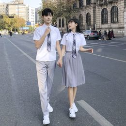 New Korean School Uniform Students Female Junior Senior High School Students College Style White Shirt Pants Suit Class Uniforms