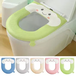 Toilet Seat Covers Cute Cover Washable Cushion Pad Universal Assistance Cushions With Handle For O-V-U-Shaped