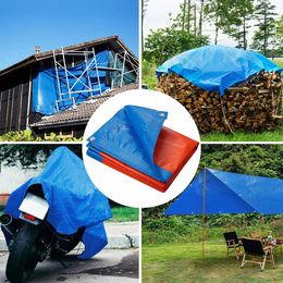 Tarpaulin Waterproof PE Rainproof Cloth Tarpaulin Garden Outdoor Awning Shading Sail Boat Truck Canopy Cover Waterproof Cloth