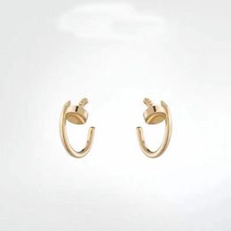Fashion titanium steel nails Stud earrings for mens and women gold silver Jewellery for lovers couple rings gift276k