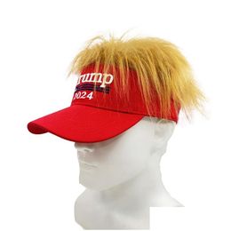 Party Hats Trump With Hair Baseball Caps Usa 2024 Drop Delivery Home Garden Festive Supplies Dh6Cu