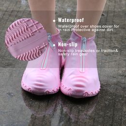 2023 New black Unisex Reusable Men Rain Covers Women Kids Shoes Covers Waterproof Shoe Covers Anti-slip Cover For Shoes