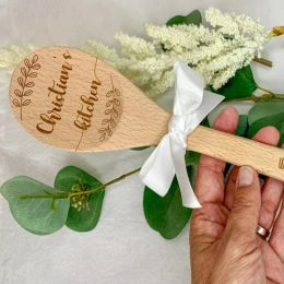 Personalised Engraved Wooden Spoon, Housewarming Gift, Chef Gift, Bridal Shower Favour,Wooden Kids Cooking