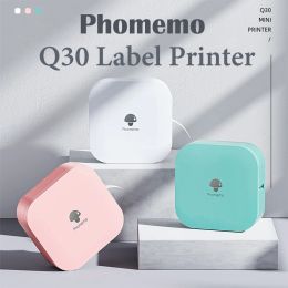 Printers Phomemo Q30 Label Maker Machine Mini Pocket Thermal Label Printer Wireless DIY Sticker Label Machine Various Label Paper