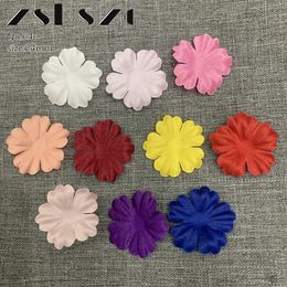 200pcs Artificial Flower Petals 24mm Petal Fake Flower for Wedding Homedecor DIY Scrapbook Card Craft satin Flower Applique 64#