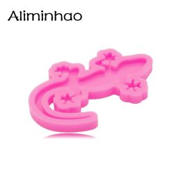 DY1307 Shiny Gecko Snake Keychain Resin Silicone Mold, Crafts with Epoxy Art Diy DIY Mold, Cake Chocolate Fondant Silicone Mold