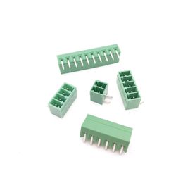 20pcs/lot 15EDGRC 3.5MM 2/ 3/4/5/6/7/8/8/9/10 Bend Pin Screw Terminal Block Connector Pluggable type Copper RoHS