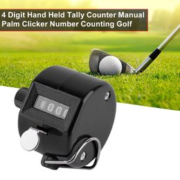 Mini 4 Digit Number Counters Hand Finger Mechanical Manual Counting Tally Timer Outdoor Sport Golf Soccer Counter Key Ring