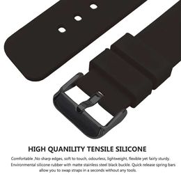 Watch Bands Fashion Watch Straps 14/16/18/19/20/21/22/24 mm Silicone Samsung Galaxy Garmin Huawei Soft Rubber Watch Bands Multiple ColorsL2404