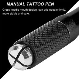 5pcs Eyebrow Manual Pen Semi Permanent Makeup Eye brow Eyeliner Lip Handle Tattoo Machine Microblading Pen for Beginner Practice