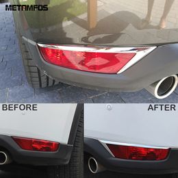 For Mazda CX-5 CX5 KF 2017-2020 2021 Chrome Rear Fog Lamp Light Eyebrow Tail Foglight Cover Moulding Trim Exterior Accessories