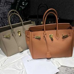 Leather Bk Designer Handbags Women Bags Lychee Pattern Lock Hand Womens Single Shoulder Diagonal Have Logo