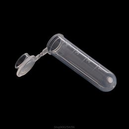 100Pcs 2ml/5ml Clear Plastic Vials Container Centrifuge Tubes Vials Sample Lab Container S23 20 Dropshipping