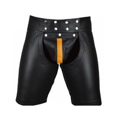 Genuine Leather Adjustable Chap Shorts Men Wear Real by Naf Engineering Corporation