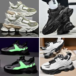 Designer Sports Shoes Rotating Button Retro Mech Fashion Brand Shoes Thick Sole Casual Sports Jogging Shoes Black hole meteorite brown Saturn white Milky Way Colour
