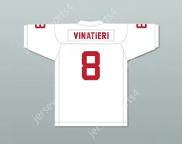 CUSTOM ANY Name Number Mens Youth Adam Vinatieri 8 Rapid City Central High School Cobblers White Football Jersey Top Stitched S-6XL