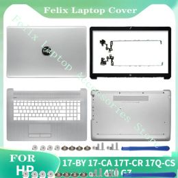 Cases New Laptop Case For HP 17BY 17CA 17TCR 17QCS 470 G7 LCD Back Cover/Front Bezel/Palmrest /Bottom Case/Hinge L22504001 Silver