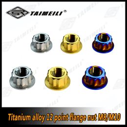 1PCSTAIMEILI Titanium alloy flange nut 12 point nut M8 m10p1.25 repair modified nut