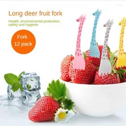 Forks Children's Fork Environmental Protection Cartoon Fruit Quality Good Storage Snack Paraphernalia Security Durable