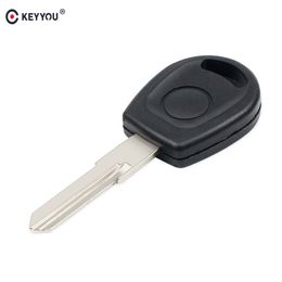 KEYYOU Transponder Car Key Case For Old VW Volkswagen Jetta POLO BORA PASSAT Uncut HU49 Blade Fob Chip Shell