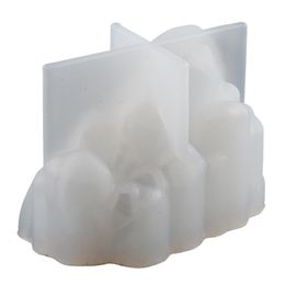 18 Styles Ice Cluster Ornament Diy Epoxy Crystal Cluster Mould Rockery Stone Ice Crystal Pillar Candle Silicone Mould