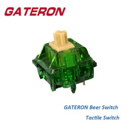 Keyboards Wholesale Gateron Beer Switch Tactile 5pin RGB 50g Green For Gaming Mechanical Keyboard Switches Pre Lubed