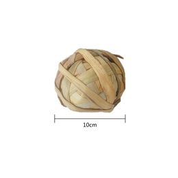 1PC Pet Balls Rabbit Toys Natural Aquatic Plant Grass Braided Ball Hamster Chewing Ball Teeth Cleaning Toys Training Biting