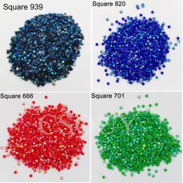 AB Stone Shining Square Drills For Diy Diamond Painting Cross Stitch Embroidery Rhinestones Colorful Mosaic Flash Stone Kits 152