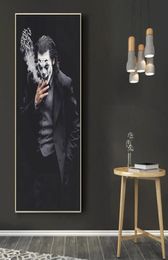 Canvas painting Modern Style Handsome Man Joker Movie poster Wall Art Nordic Posters and Prints Wall Pictures for Living Room Deco8568797